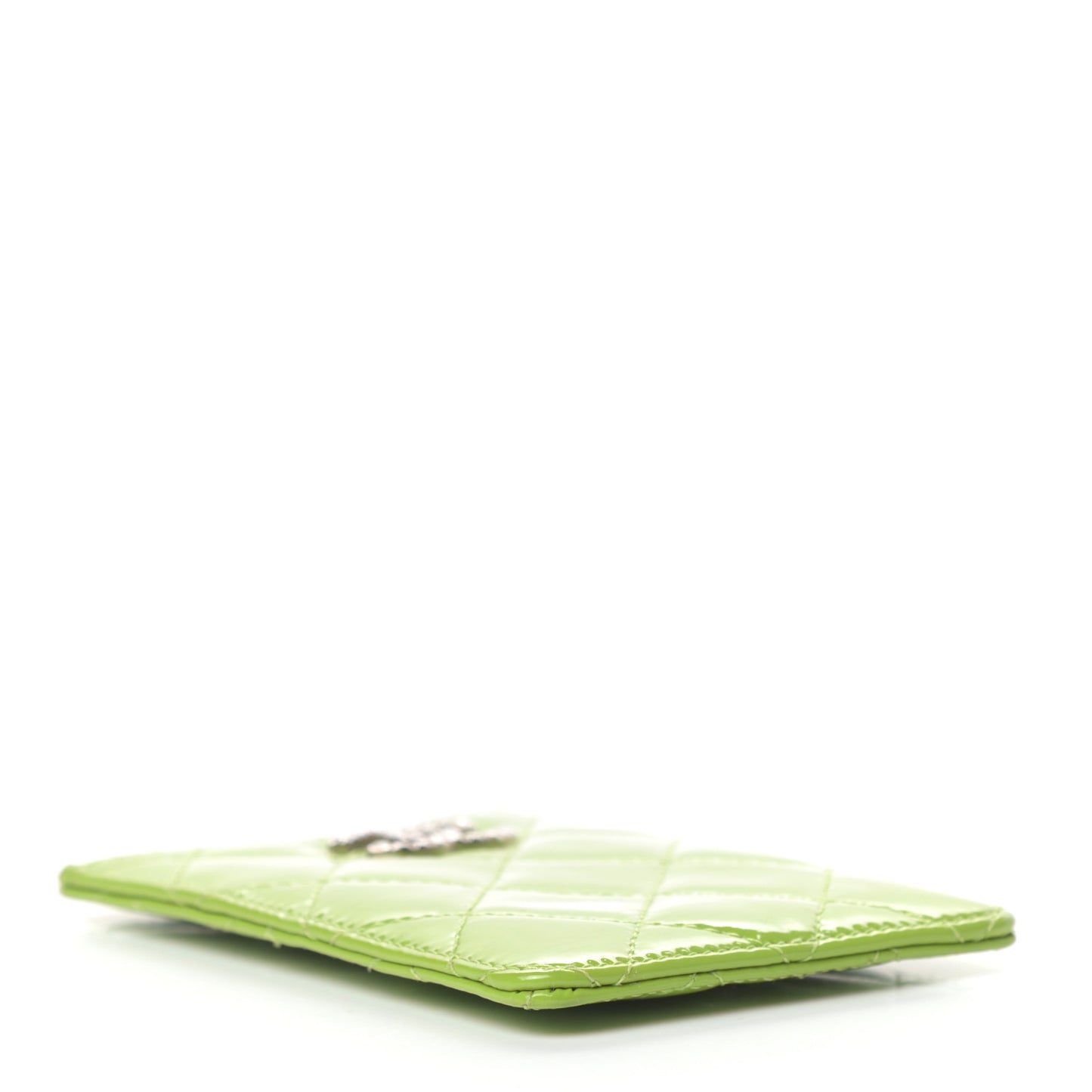 Patent Quilted Brilliant iPhone Case Green