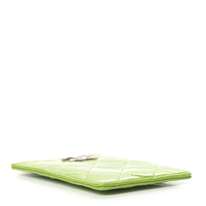 Chanel Patent Quilted Brilliant iPhone Case Green 4 of 8