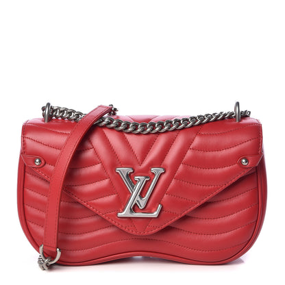 Louis Vuitton Calfskin New Wave Chain MM Ecarlate 1 of 10