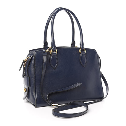 Prada Glace Calfskin Shoulder Bag Baltico 3 of 11