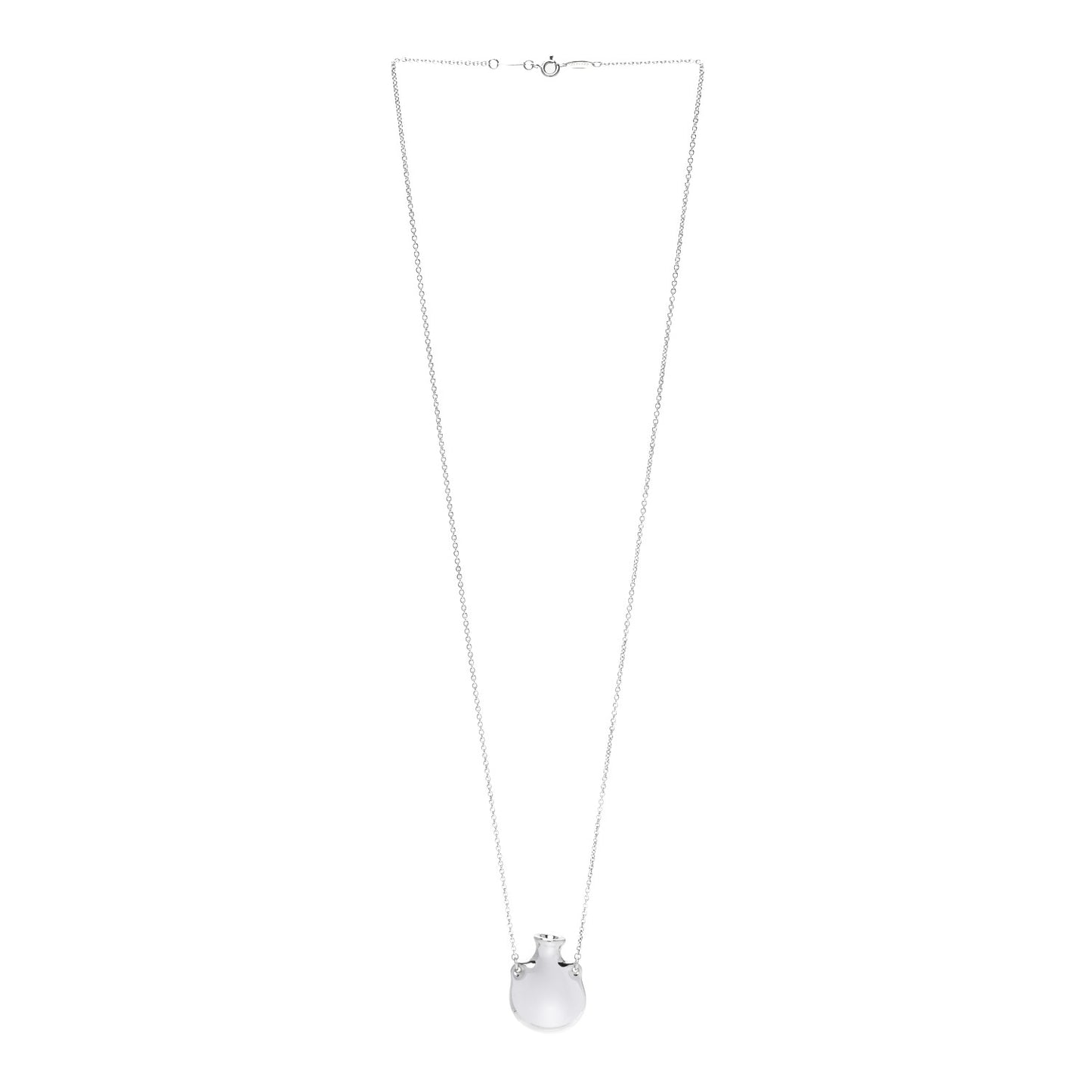 Sterling Silver Small Elsa Peretti Bottle Pendant Necklace
