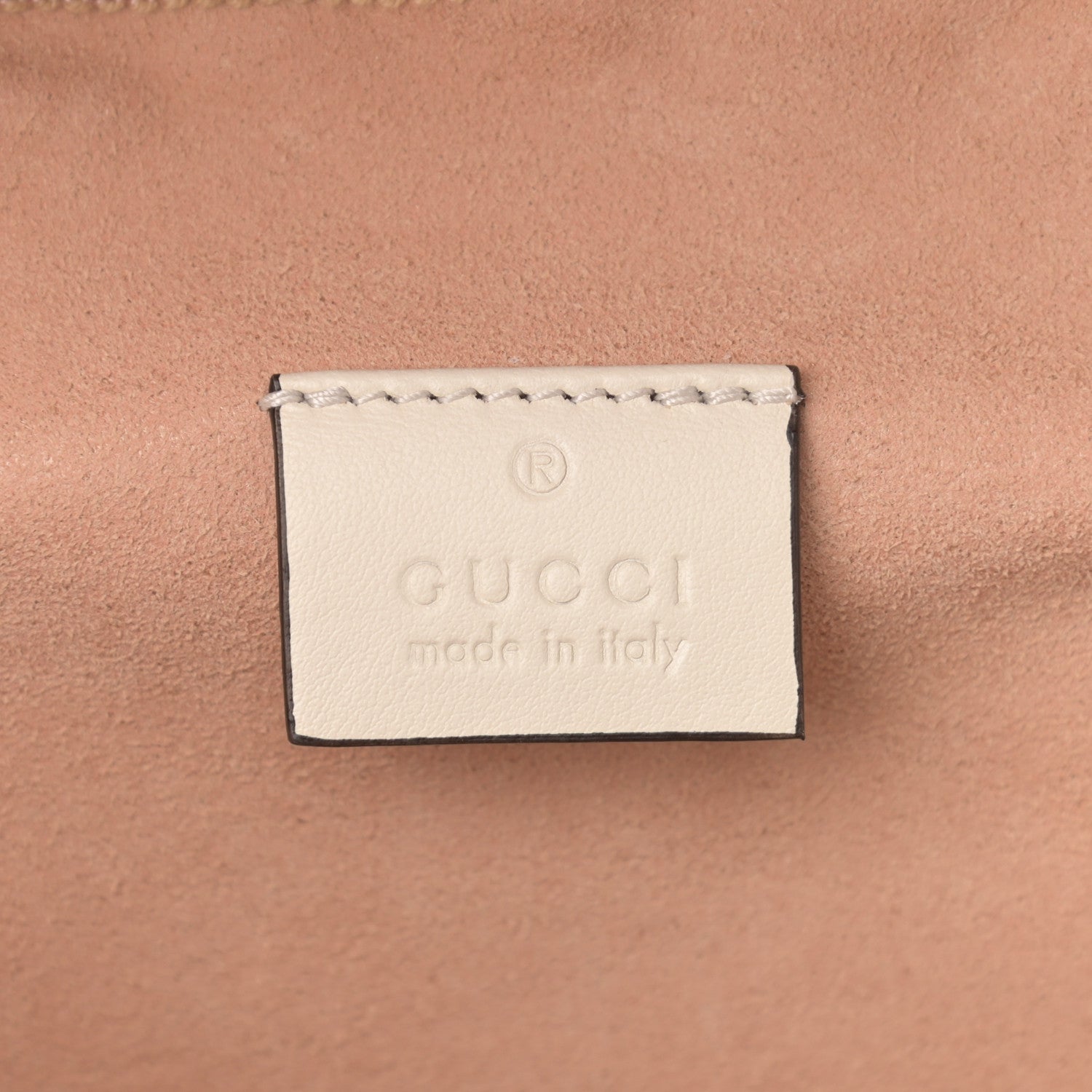 Gucci Calfskin Matelasse Mini GG Marmont Round Backpack White 6 of 10