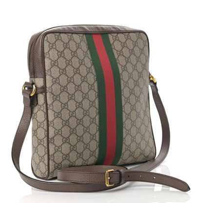 Gucci GG Supreme Monogram Web Medium Ophidia Messenger Bag Brown 3 of 18