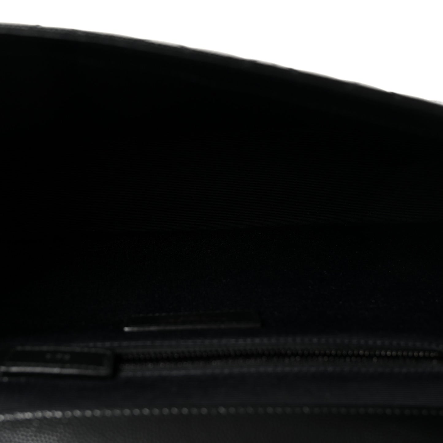 Grain De Poudre Textured Mixed Matelasse Large Triquilt Monogram Monochrome Satchel Black