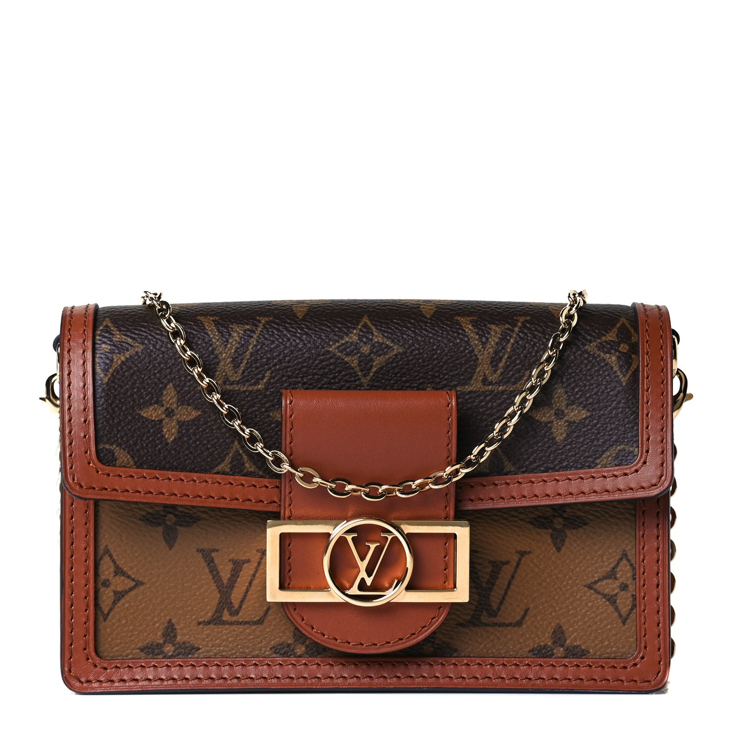 Reverse Monogram Dauphine Chain Wallet