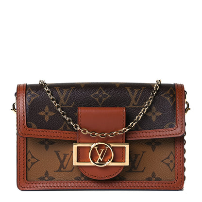Louis Vuitton Reverse Monogram Dauphine Chain Wallet 1 of 7