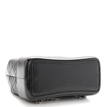 Chanel Aged Calfskin Quilted Small Gabrielle Backpack Black 4 of 10