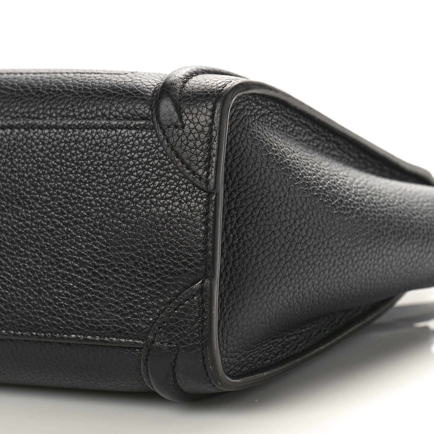 Celine Drummed Calfskin Nano Luggage Black 8 of 8