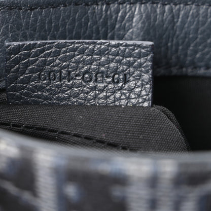 Christian Dior Oblique Saddle Messenger Pouch Blue Black 7 of 10