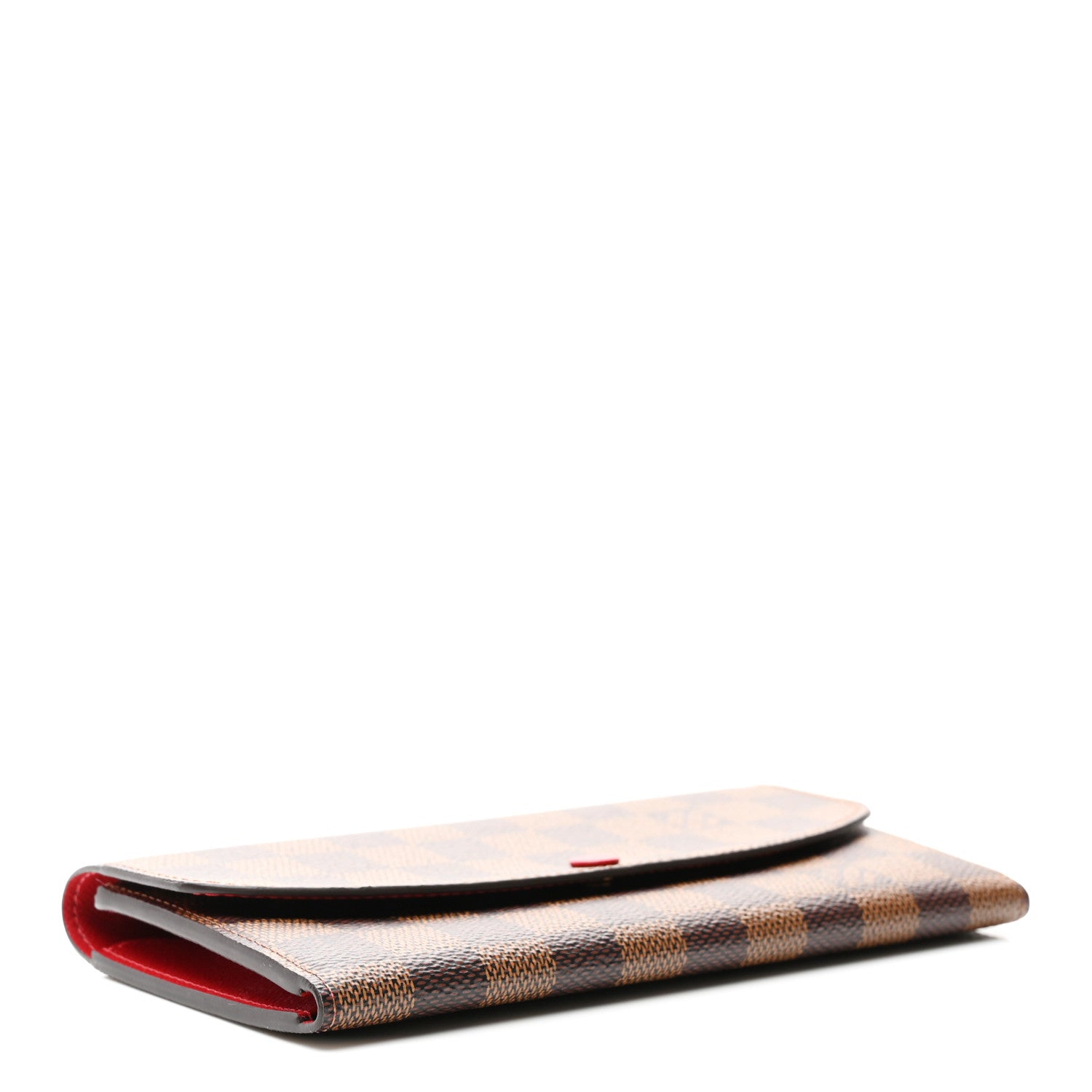 Louis Vuitton Damier Ebene Emilie Wallet Red 4 of 6