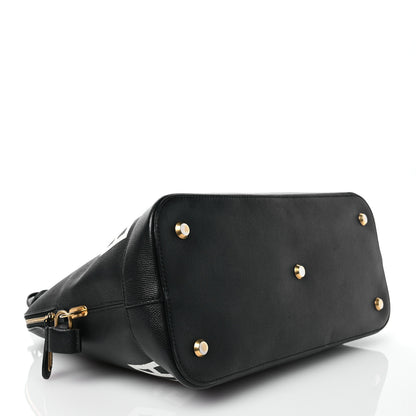 Balenciaga Signature Grained Calfskin Logo M Ville Top Handle Bag Black 4 of 17
