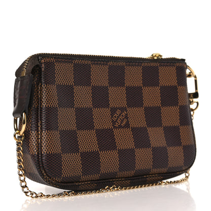 Louis Vuitton Damier Ebene Mini Pochette Accessories 3 of 9