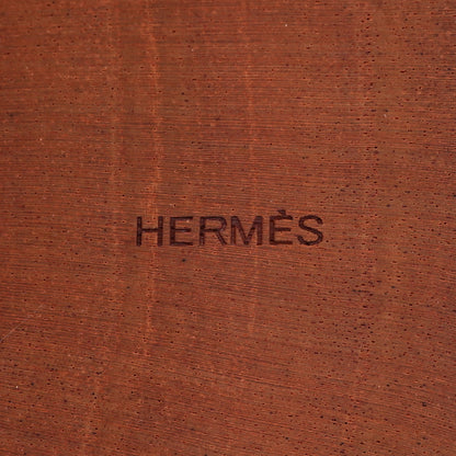 Hermes Mahogany Wood Ex-Libris Twilly Box Naturel 6 of 10