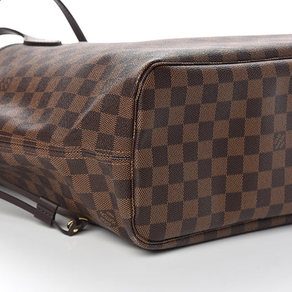Louis Vuitton Damier Ebene Neo Neverfull MM Rose Ballerine 8 of 9