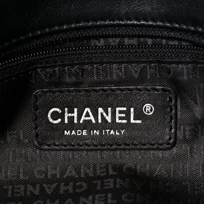 Chanel Tweed East West Flap Black White Beige 6 of 10