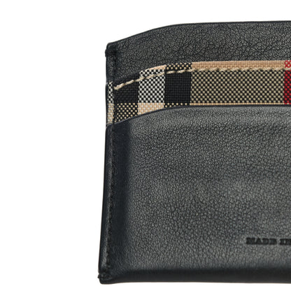 Burberry Calfskin Horseferry Check Izzy Card Case Black 11 of 12