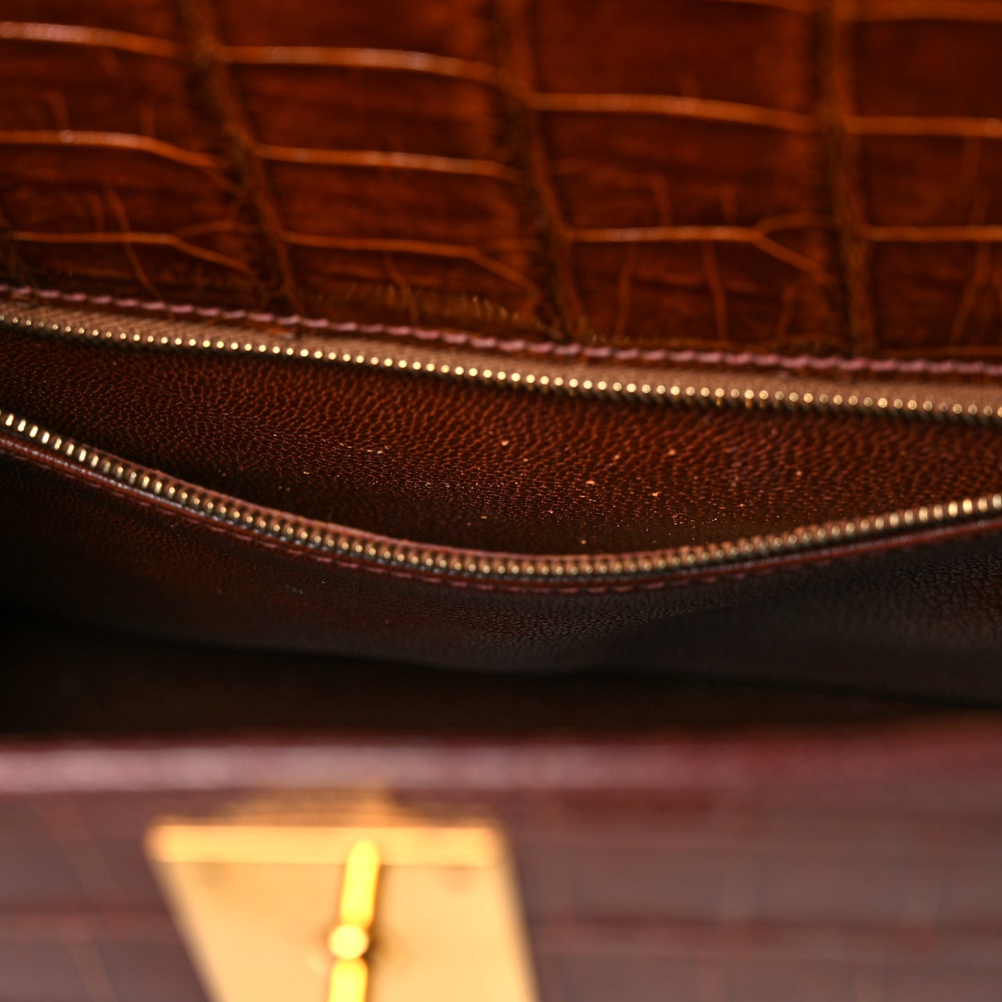 Shiny Niloticus Crocodile Kelly Sellier 28 Miel