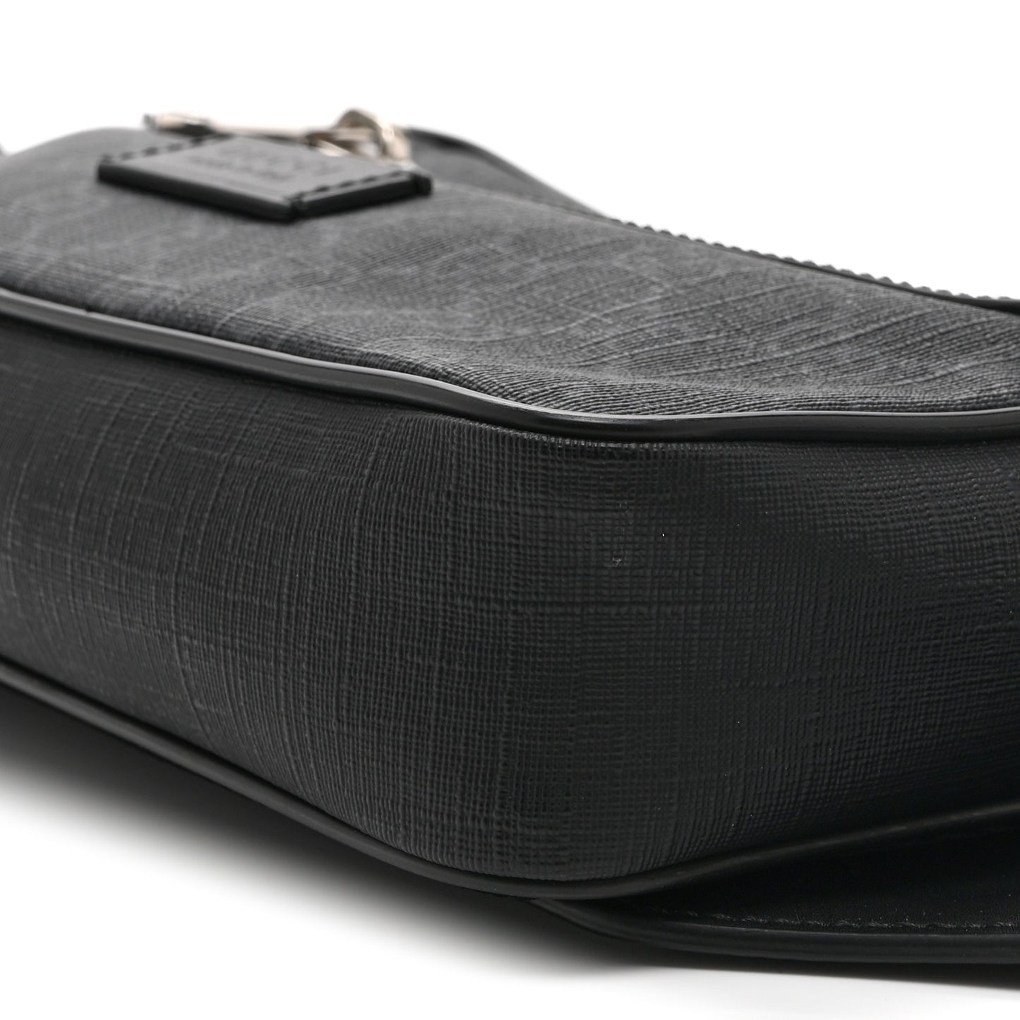 Soft GG Supreme Monogram Web Belt Bag Black Grey