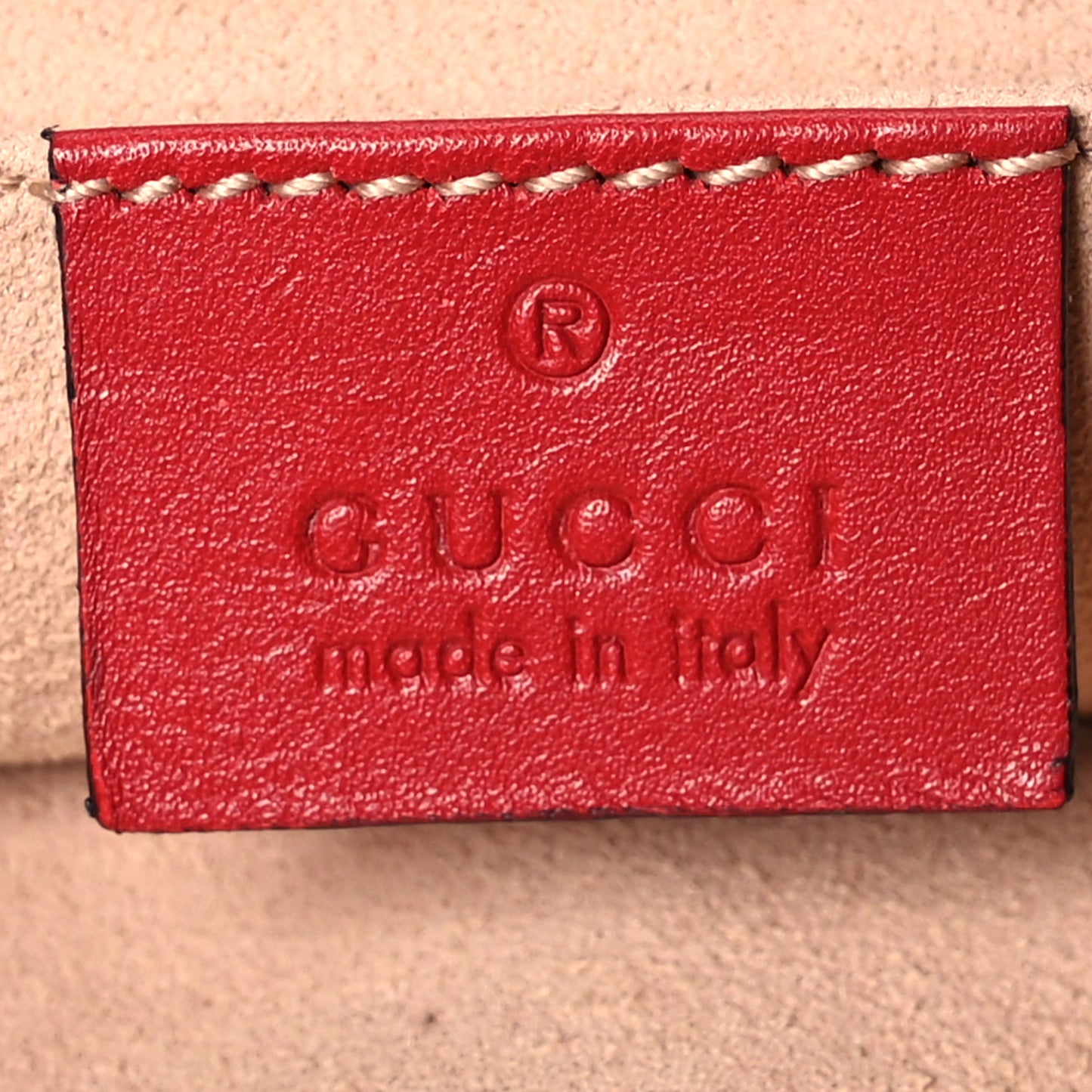 Calfskin Matelasse GG Marmont Flap Backpack Hibiscus Red