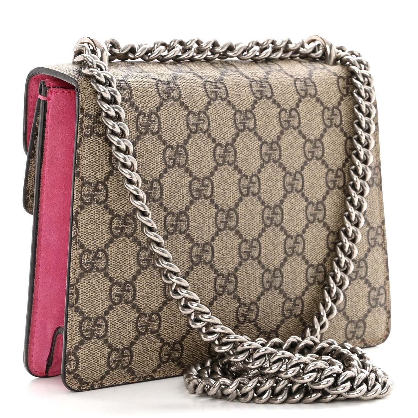 GG Supreme Monogram Mini Dionysus Shoulder Bag Pink