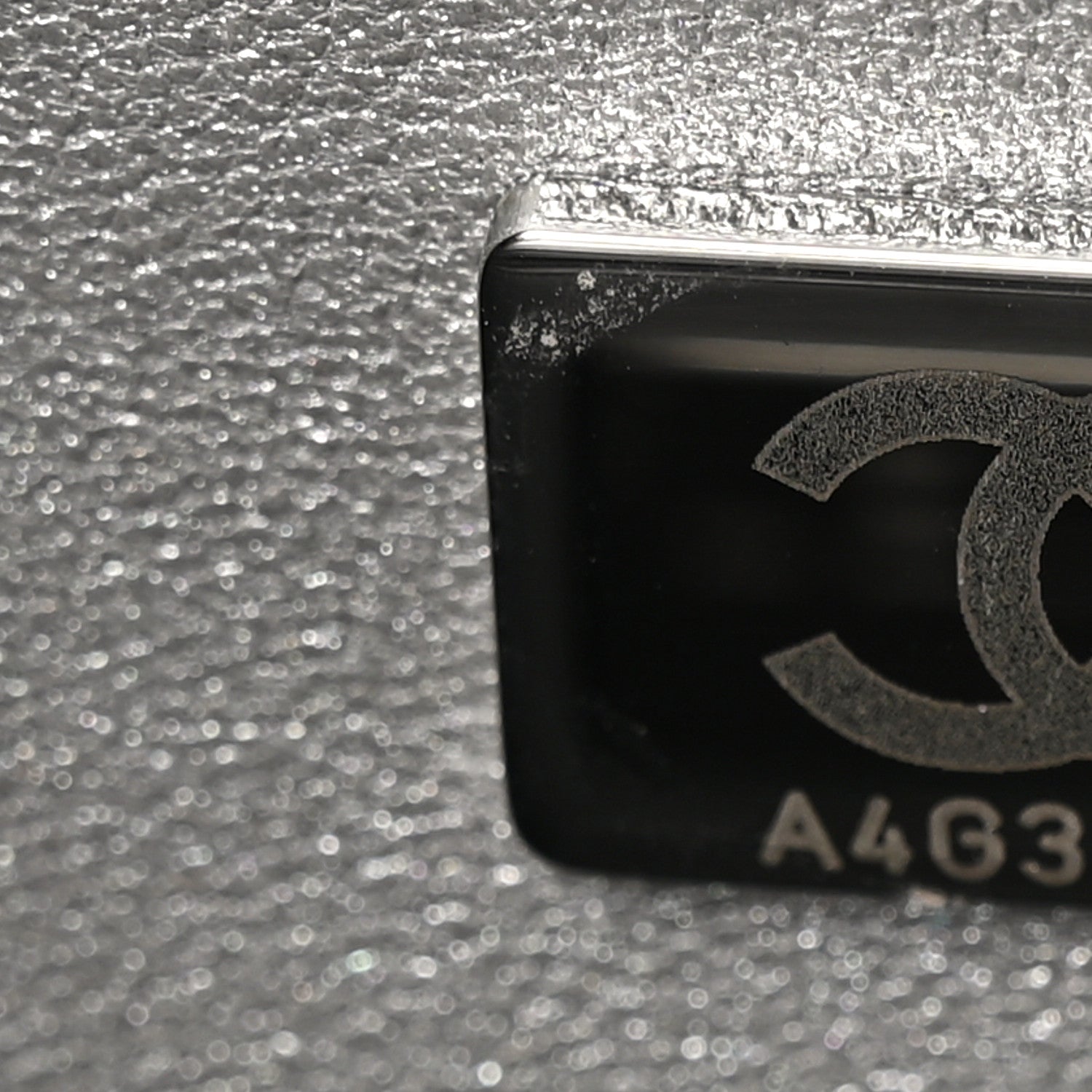 Chanel Tweed Sequin Mini Rectangular Flap Grey 6 of 10