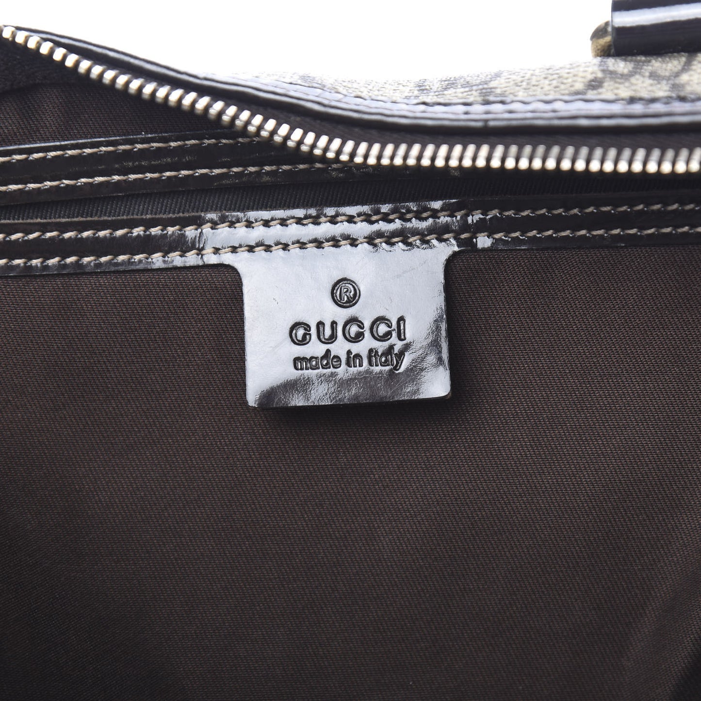 GG Plus Monogram Medium Joy Boston Dark Brown