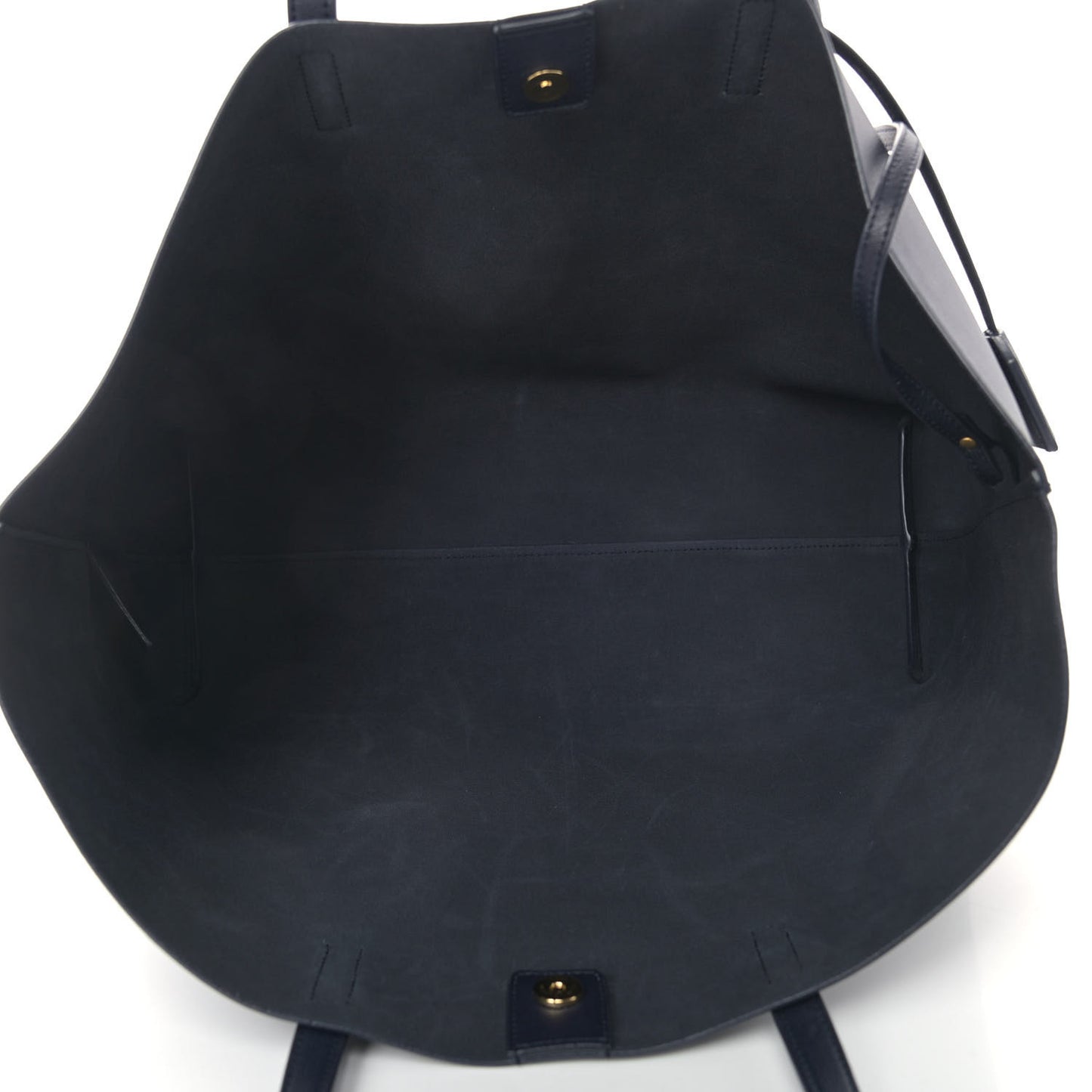 Calfskin Large Shopping Tote Deep Marine