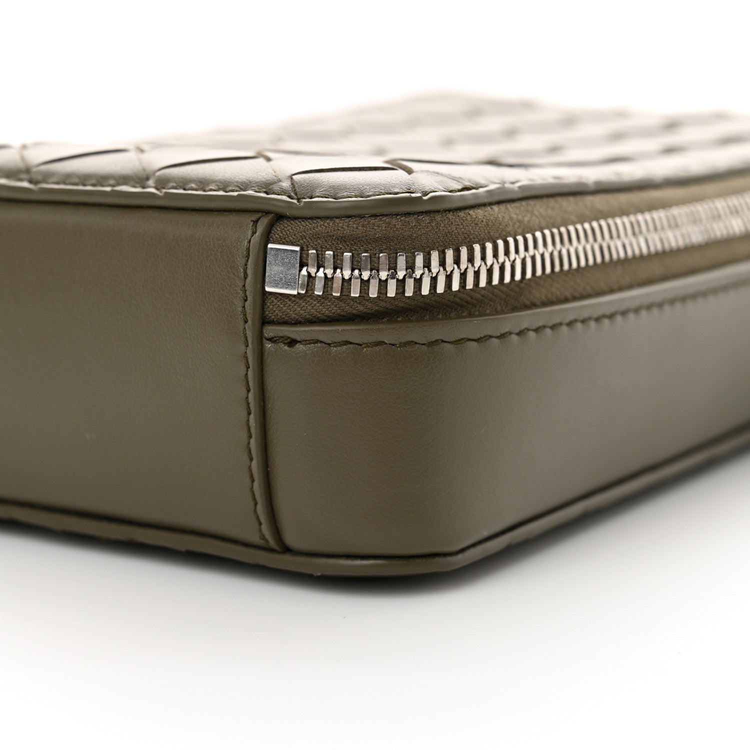 Bottega Veneta Nappa Intrecciato Getaway Phone Pouch Cypress 9 of 9
