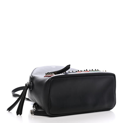 Fendi Vitello Century Fun Fair Metal Studded Mini Backpack Black Multicolor 4 of 9