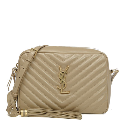 Saint Laurent Calfskin Matelasse Monogram Lou Camera Bag Dusty Grey 1 of 10