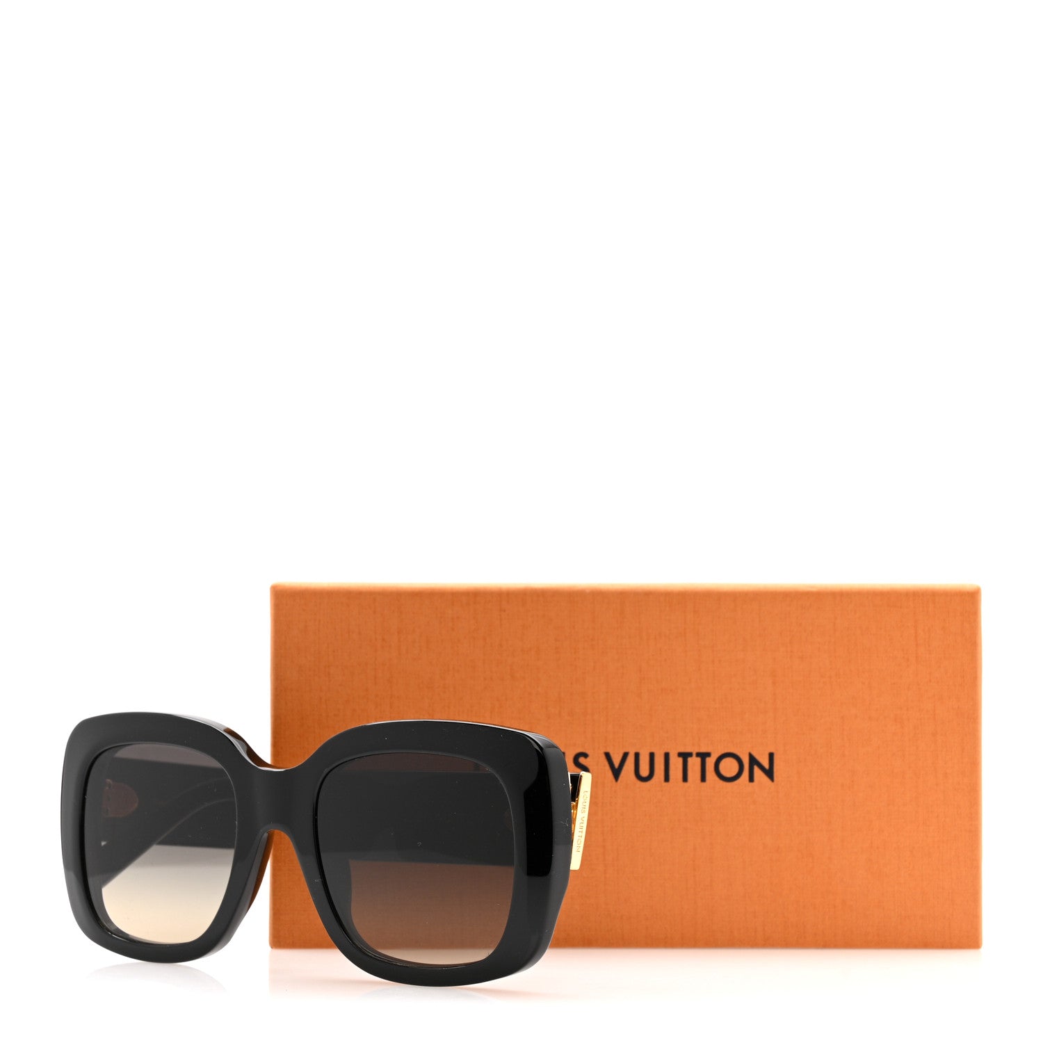 Louis Vuitton Acetate LV Empreinte Square Sunglasses Z1611E Black 7 of 7