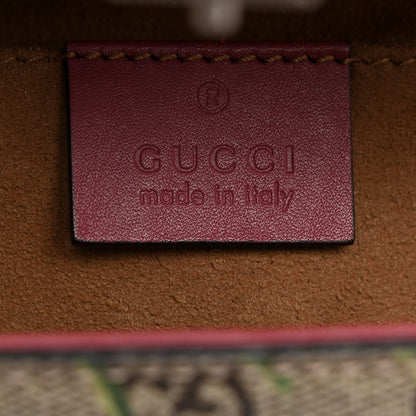Gucci GG Supreme Monogram Blooms Small Padlock Shoulder Bag Beige Multicolor Dry Rose 6 of 11