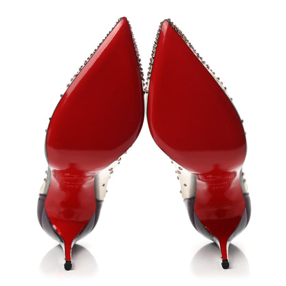 Christian Louboutin Rete Specchio Crystal Strass Follies 100 Pumps 39.5 Version Cosmos 5 of 9