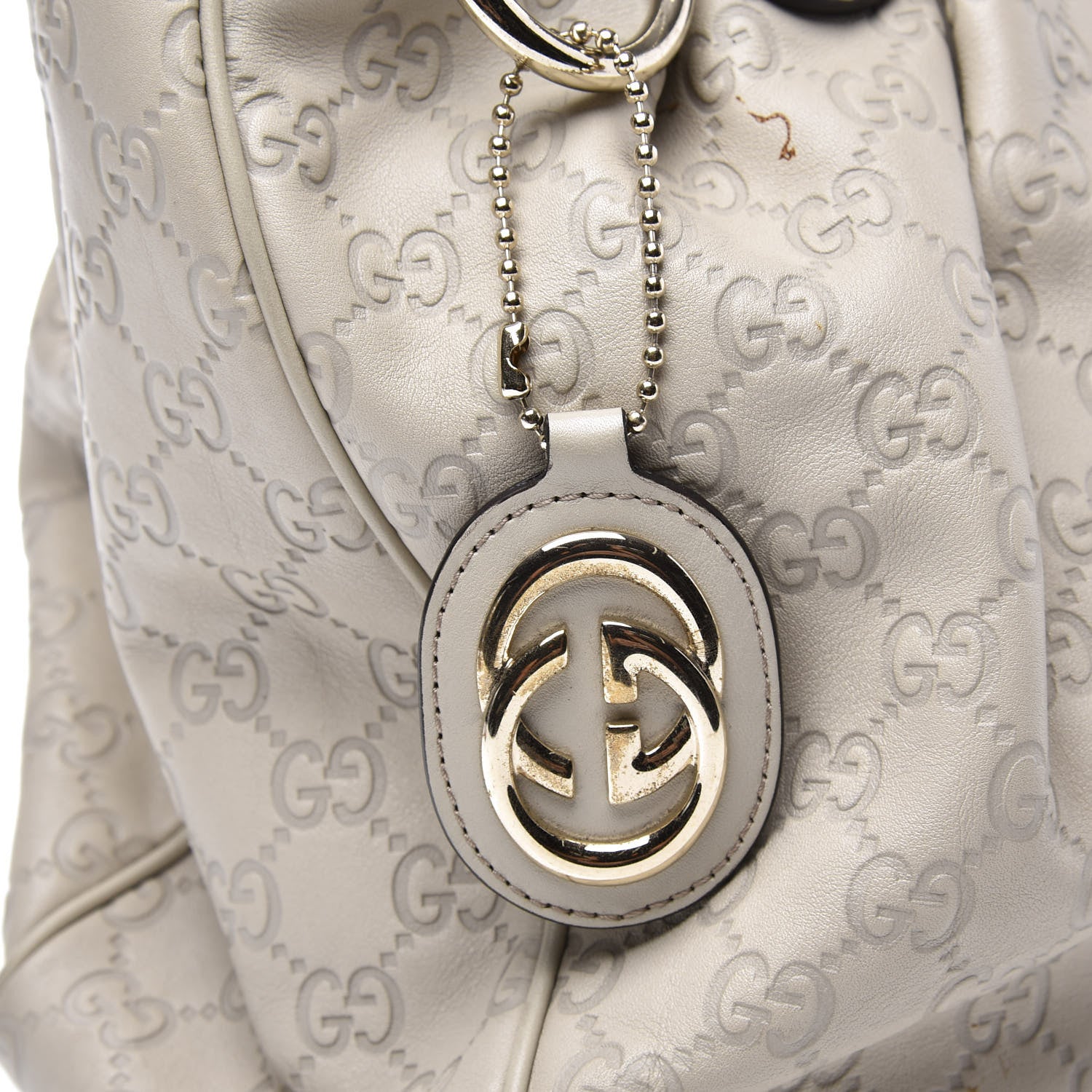 Gucci Guccissima Medium Sukey Top Handle Tote Off White 12 of 14