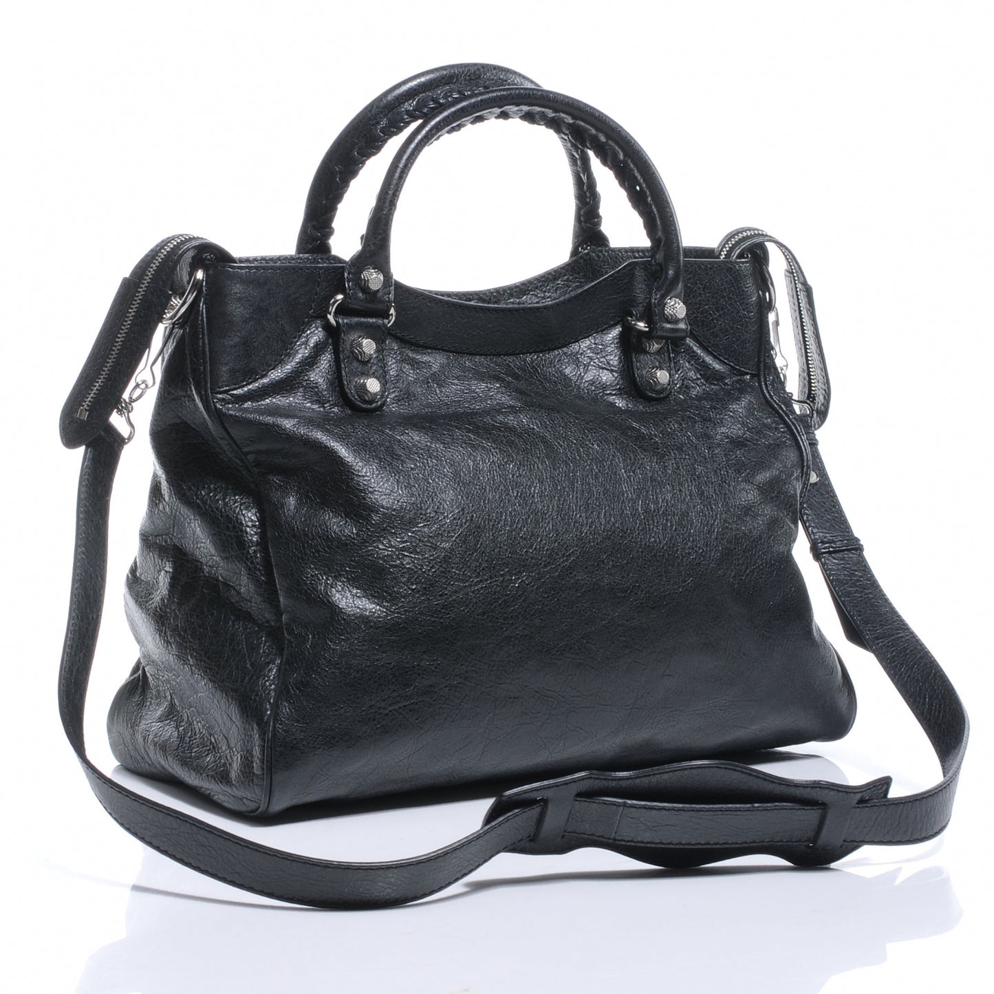 Agneau Giant 12 Silver Hardware Velo Black