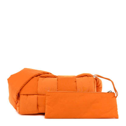 Bottega Veneta Nylon Intrecciato Padded Tech Cassette Bag Orange 3 of 9