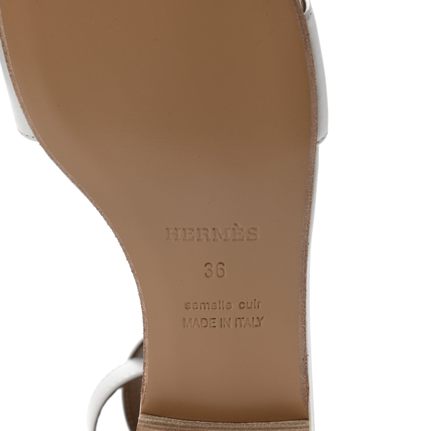 Calfskin Baia Sandals 36 White