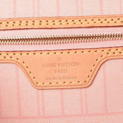 Louis Vuitton Damier Azur Neo Neverfull MM Rose Ballerine 7 of 13