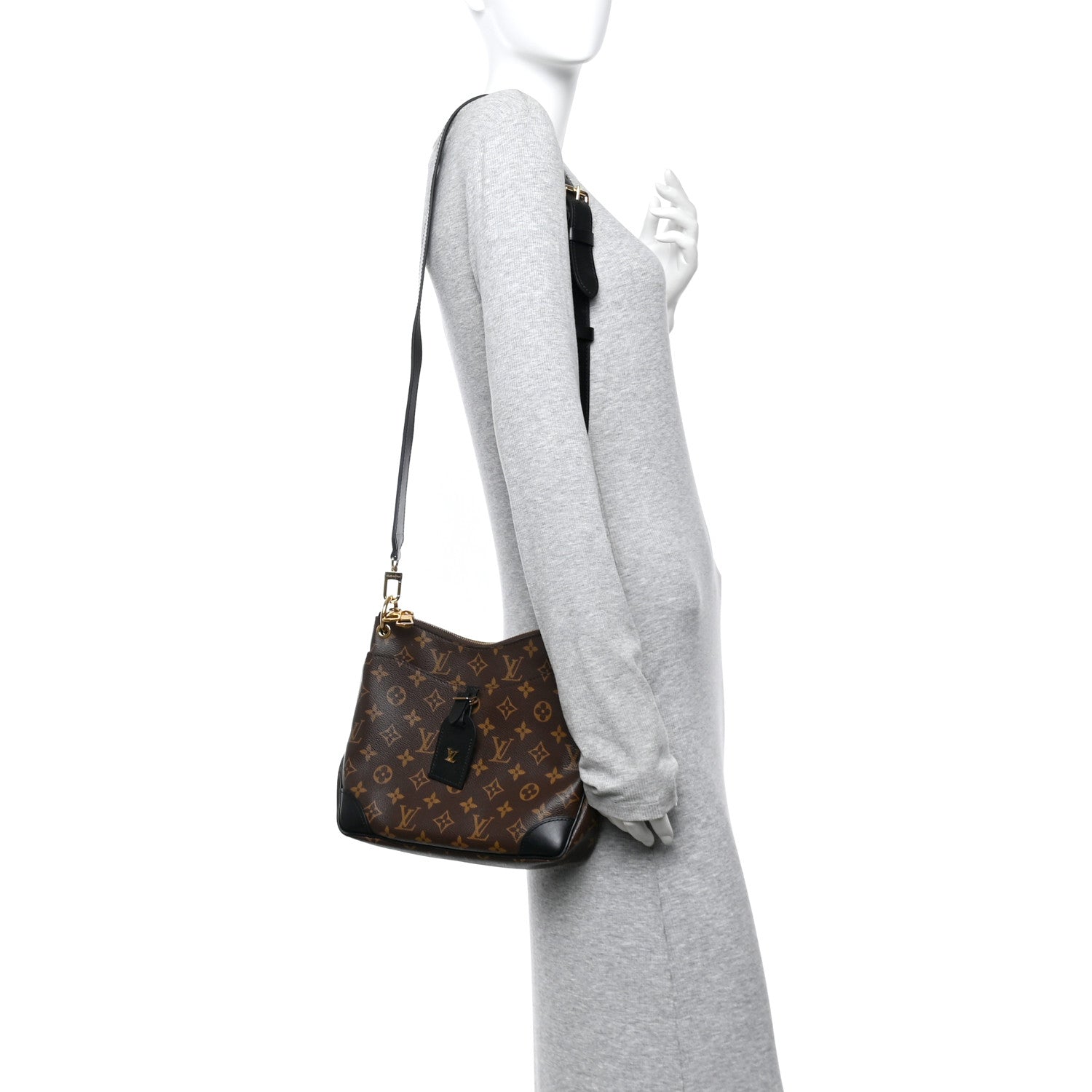 Louis Vuitton Monogram Odeon PM Black 2 of 13