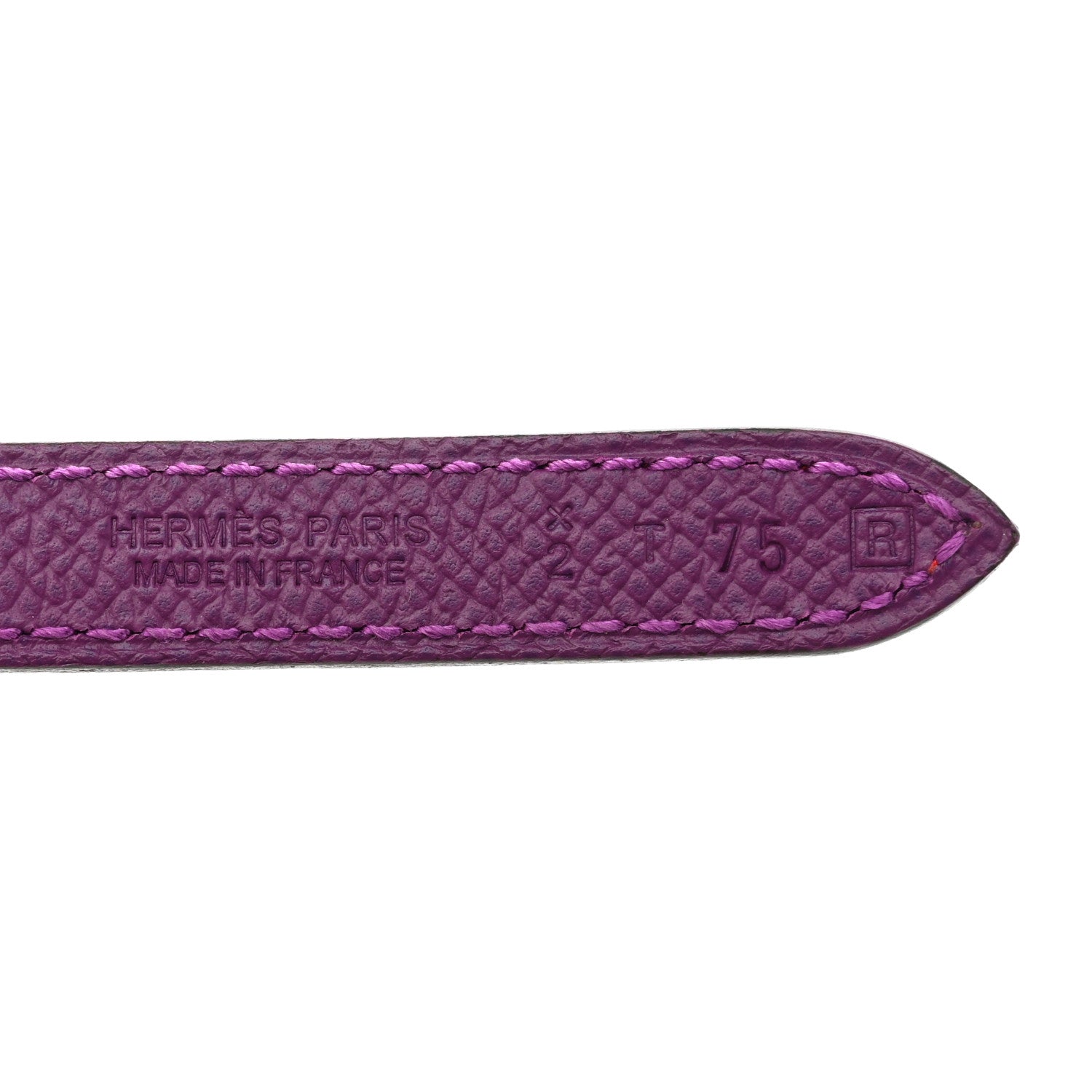 Hermes Swift Epsom 13mm Focus Belt 75 30 Capucine Anemone 4 of 9