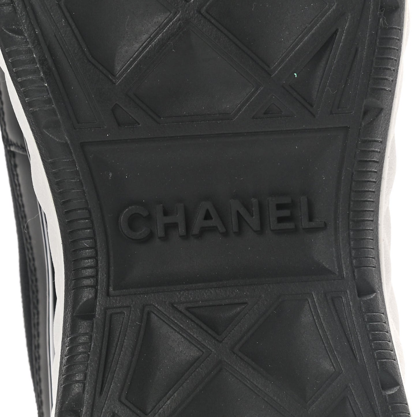 Velvet Calfskin Mixed Fibers CC Sneakers 36.5 Black