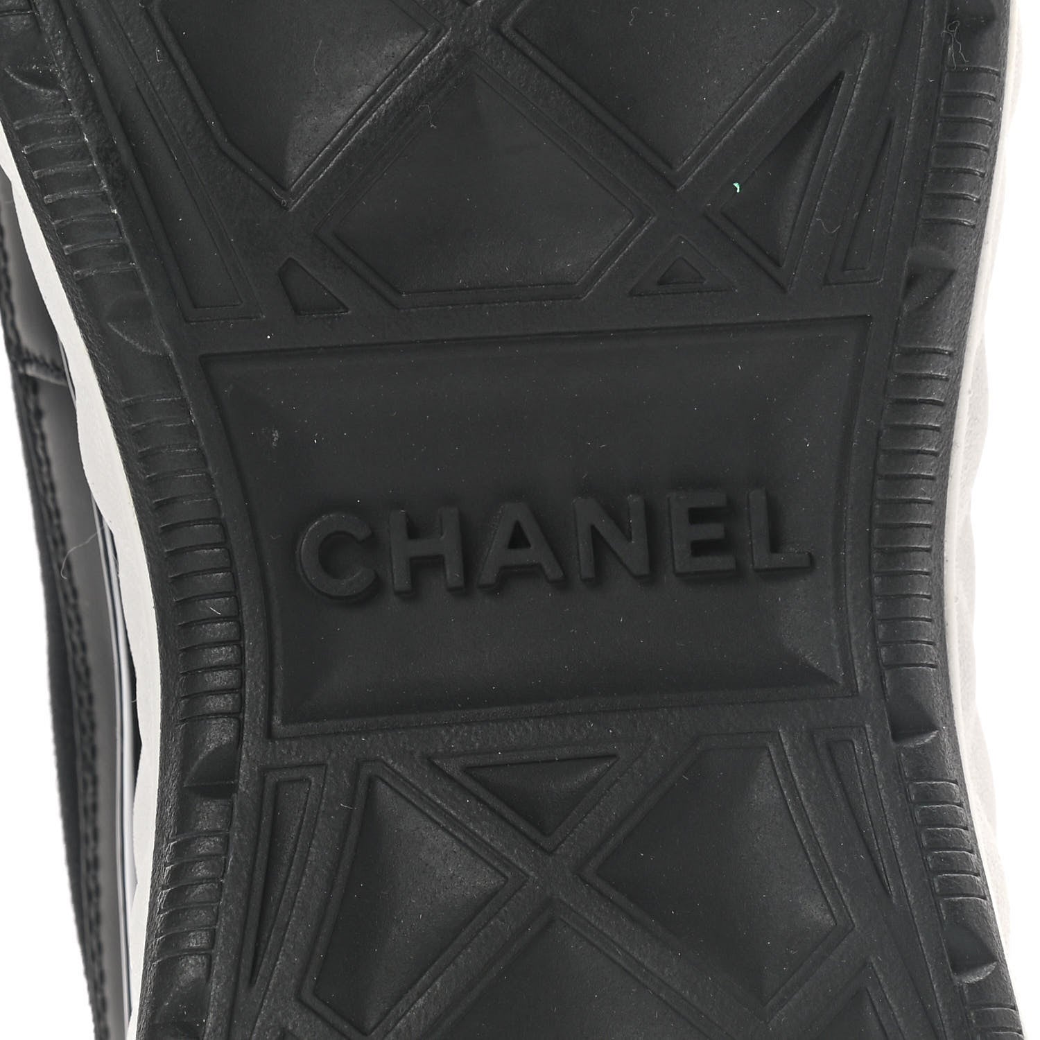 Chanel Velvet Calfskin Mixed Fibers CC Sneakers 36.5 Black 14 of 14