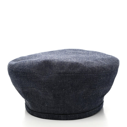 Hermes Denim Saint-Honore Beret 56 Indigo 5 of 10