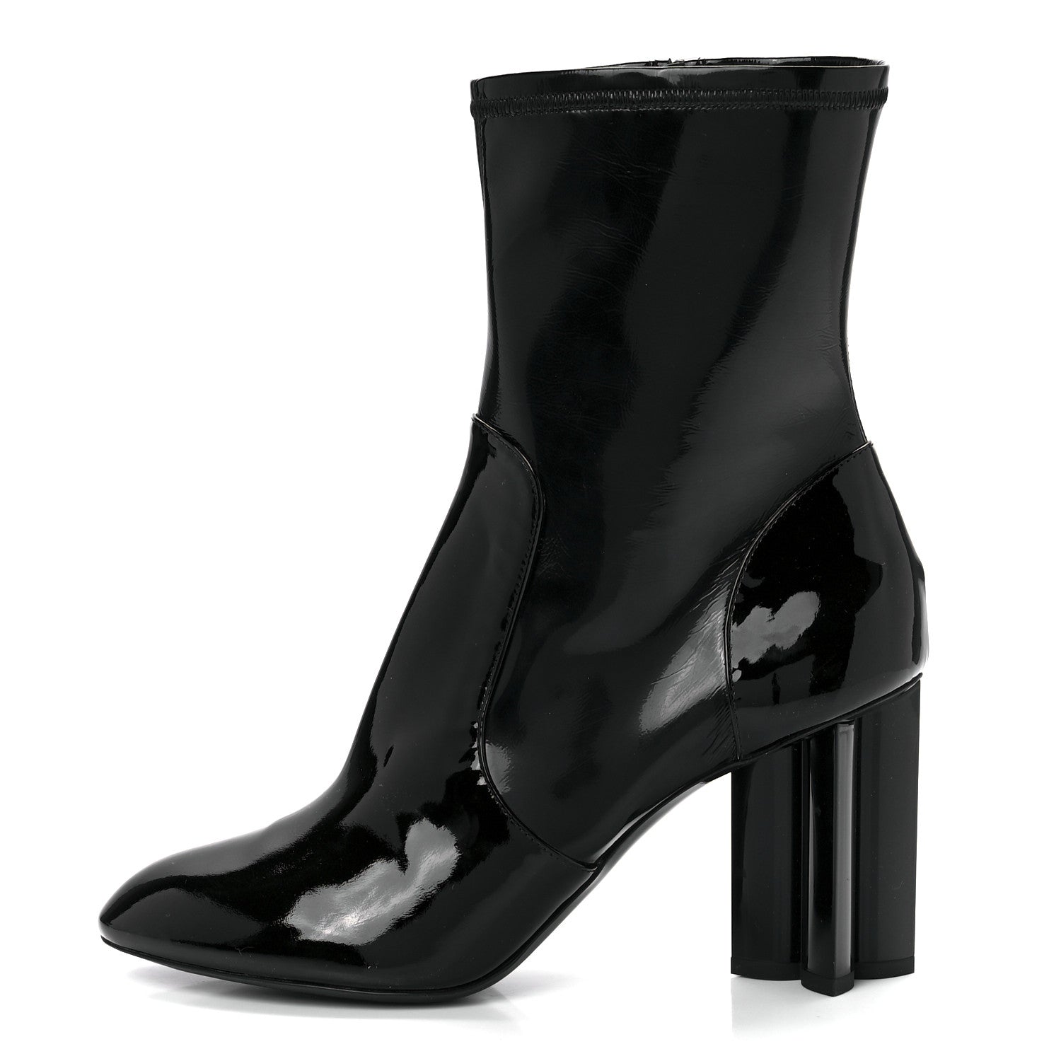 Louis Vuitton Patent Silhouette Ankle Boots 40 Black 1 of 9