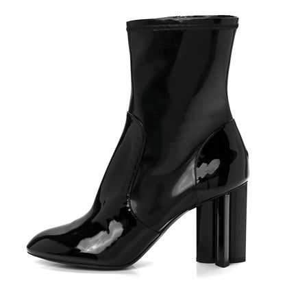 Louis Vuitton Patent Silhouette Ankle Boots 40 Black 1 of 9