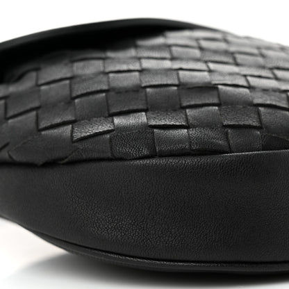 Bottega Veneta Nappa Intrecciato Flap Belt Bag Black 9 of 10