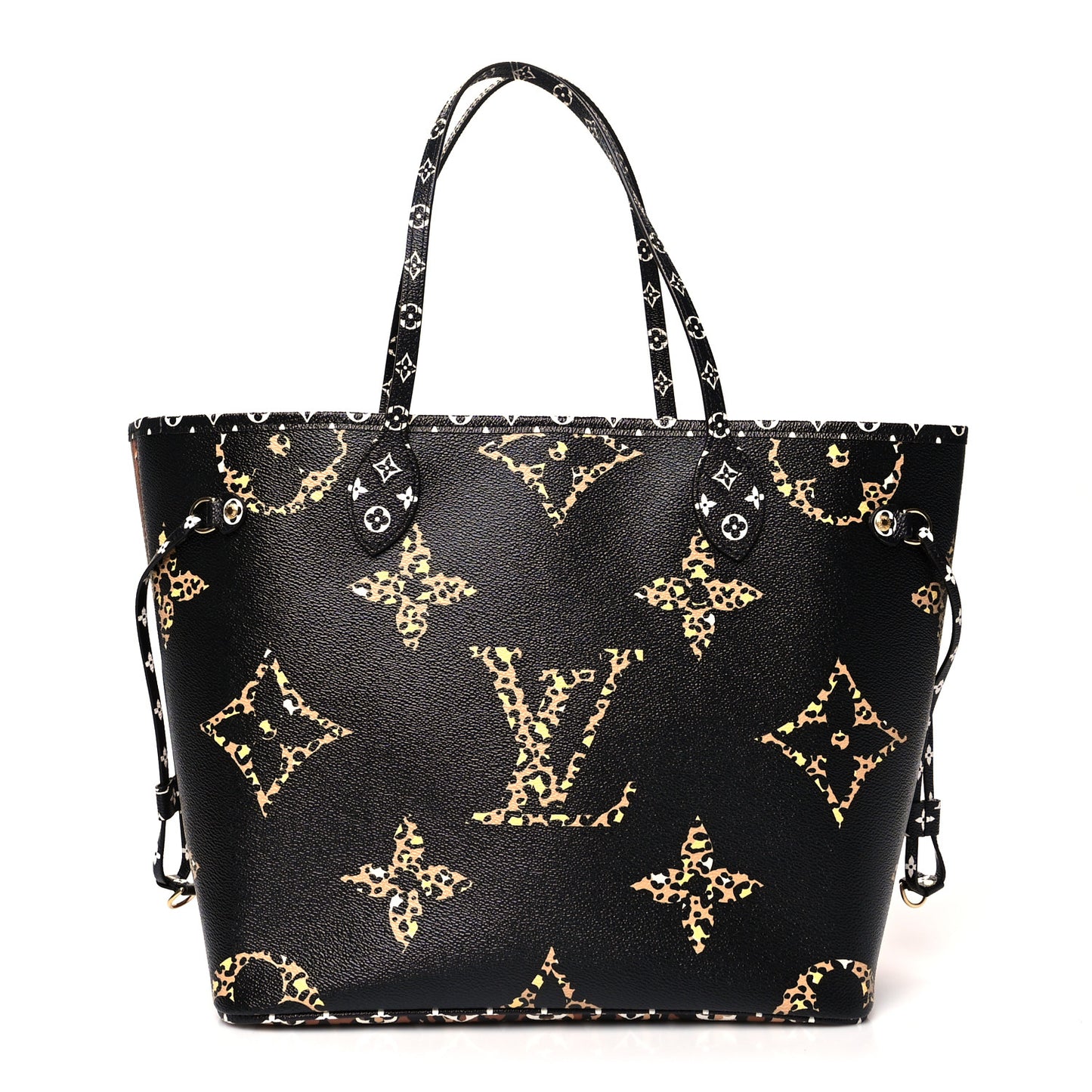 Monogram Giant Jungle Neverfull MM Black