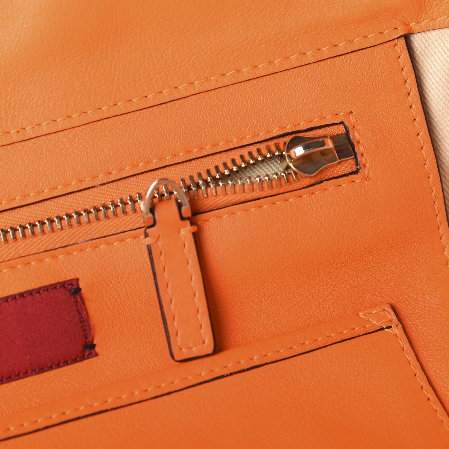 Valentino Garavani Vitello Medium Rockstud Tote Orange Fluo 6 of 10