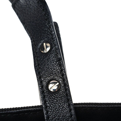Chanel Coated Canvas Quilted Large Paris Biarritz Tote Black 11 of 14