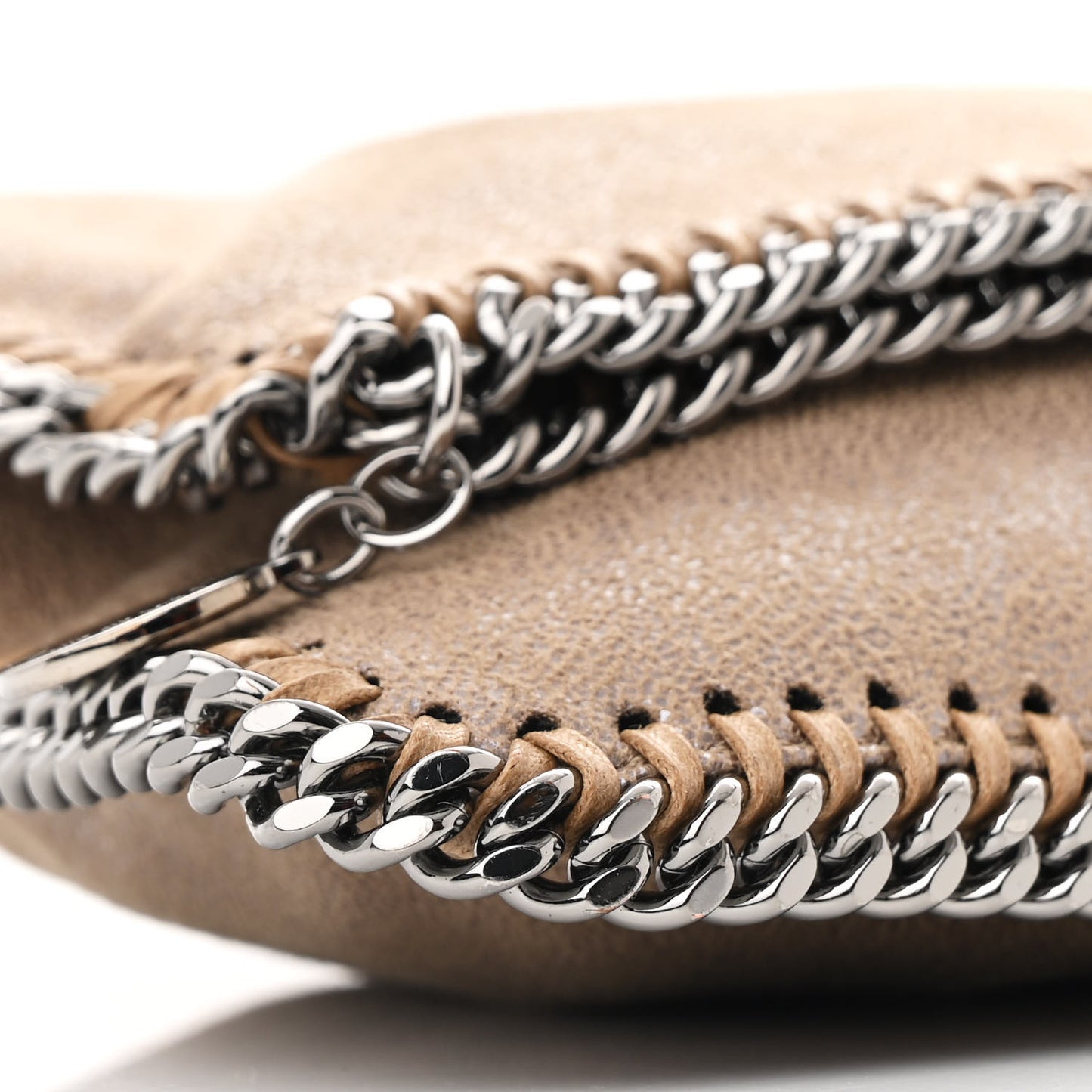Shaggy Deer Falabella Fold Over Clutch Redwood